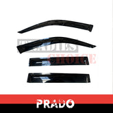 TRADIESCHOICE Premium Weathershields Weather Shields for Toyota Landcruiser Prado 120 2003-2009 | Stylish and Functional Upgrades